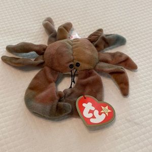 Ty Teenie Beanie Baby Claude the Crab with Tag McDonald’s Happy Meal Toy